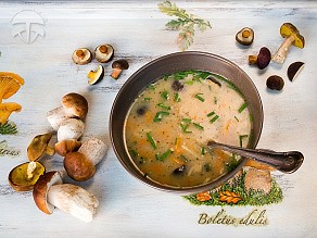 Bramboračka s houbami